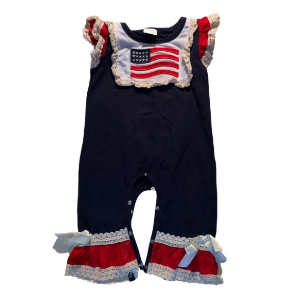 Boutique Americana ruffle romper